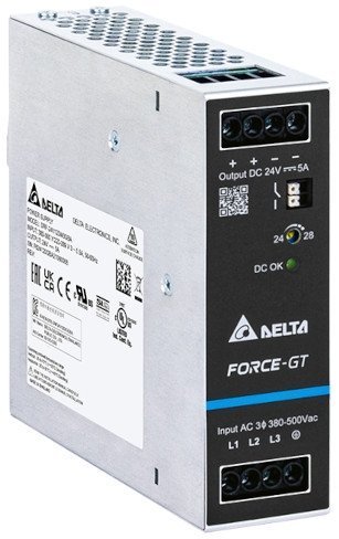 DRF-24V960W3GBA Блок питания, вход 3ф x 320-575 VAC, выход 24 VDC 40 A 960 W, реле DC OK, старт от -40°C, метал. корпус в Петрозаводске