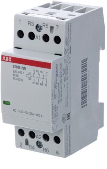 Модульный контактор ABB ESB25 2НО+2НЗ 25А 230В AC/DC, 1SAE231111R0622 в Петрозаводске