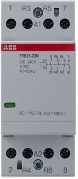 Модульный контактор ABB ESB25 2НО+2НЗ 25А 230В AC/DC, 1SAE231111R0622 в Петрозаводске Модульный контактор ABB ESB25 2НО+2НЗ 25А 230В AC/DC, 1SAE231111R0622 в Петрозаводске