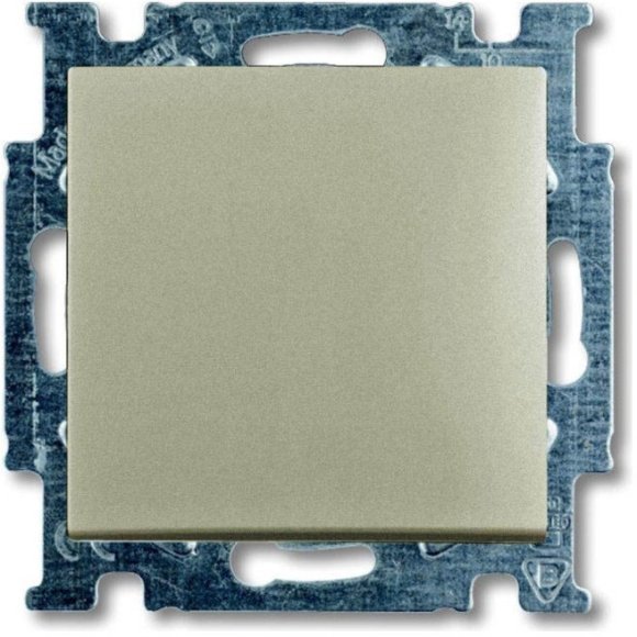 Выключатель 1-клавишный ABB BASIC55, скрытый монтаж, шампань, 2CKA001012A2164 в Петрозаводске