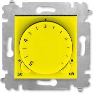 Терморегулятор с поворотной ручкой ABB LEVIT, скрытый монтаж, желтый / дымчатый черный, 2CHH920003A6064 Терморегулятор с поворотной ручкой ABB LEVIT, скрытый монтаж, желтый / дымчатый черный, 2CHH920003A6064