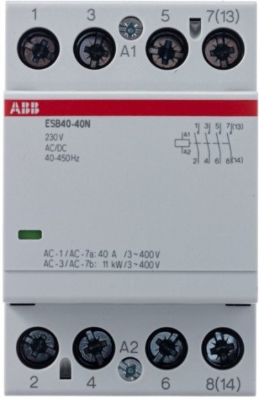 Модульный контактор ABB ESB40 4НО 40А 230В AC/DC, 1SAE341111R0640 в Петрозаводске Модульный контактор ABB ESB40 4НО 40А 230В AC/DC, 1SAE341111R0640 в Петрозаводске