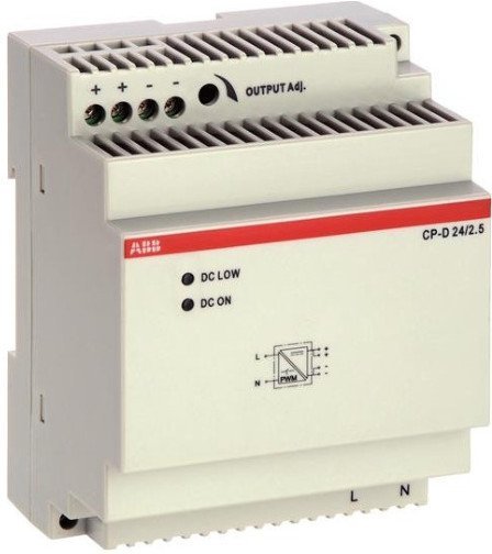 Блок питания CP-D 24/2.5 (регулир. вых. напряж) вход 90-265В AC / 120-370В DC, выход 24В DC /2.5A, 1SVR427044R0200 в Петрозаводске