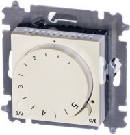 Терморегулятор с поворотной ручкой ABB LEVIT, скрытый монтаж, слоновая кость / белый, 2CHH920003A6017 Терморегулятор с поворотной ручкой ABB LEVIT, скрытый монтаж, слоновая кость / белый, 2CHH920003A6017