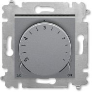 Терморегулятор с поворотной ручкой ABB LEVIT, скрытый монтаж, сталь / дымчатый черный, 2CHH920003A6069 Терморегулятор с поворотной ручкой ABB LEVIT, скрытый монтаж, сталь / дымчатый черный, 2CHH920003A6069