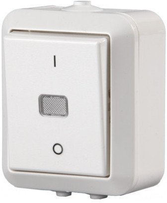 Выключатель 1-клавишный ABB JUSSI, открытый монтаж, белый, 2TKA000138G1 в Петрозаводске