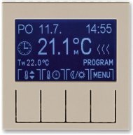 Терморегулятор универсальный программируемый ABB LEVIT, с дисплеем, кофе макиато / белый, 2CHH911031A4018 Терморегулятор универсальный программируемый ABB LEVIT, с дисплеем, кофе макиато / белый, 2CHH911031A4018