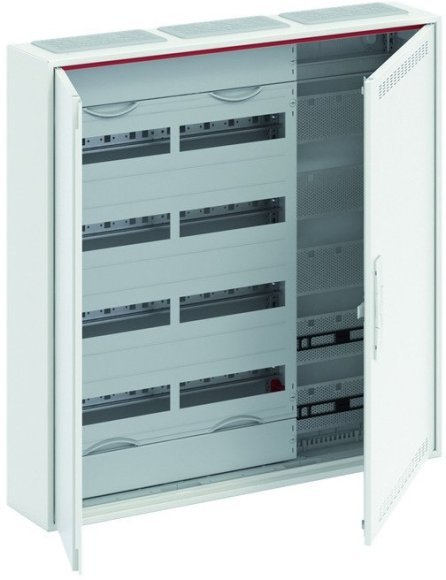 Шкаф 120М навесной с медиапанелями IP30, 800x800x160 между DIN-рейками 125 мм и самозажимными клеммами N/PE и дверью с вент. отверстиями ComfortLine CA35VML, 2CPX052216R9999 в Петрозаводске