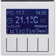 Терморегулятор универсальный программируемый ABB LEVIT, с дисплеем, серебро / дымчатый черный, 2CHH911031A4070 Терморегулятор универсальный программируемый ABB LEVIT, с дисплеем, серебро / дымчатый черный, 2CHH911031A4070