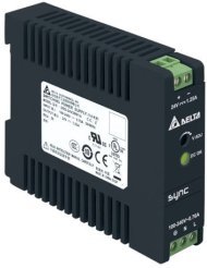 DRS-5V50W1NR Uвх ном = 1х220В AC или 120-375В DC, Uвых = 5В, I нагрузки макс = 5,00 А, 25Вт, в пластиковом корпусе, NEC 2-ого класса, с выходом DC OK