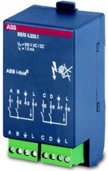 BE/M4.12.1 Модуль бинарный вход 4-канальный, дискретный вход, 2CDG110007R0011 в Петрозаводске