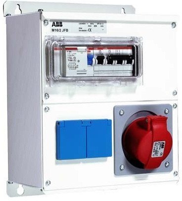 Бокс M16/2 JFB CTFL с розеткамии фланцами в сборе ,металл, IP44, 2CMA100020R1000 в Петрозаводске