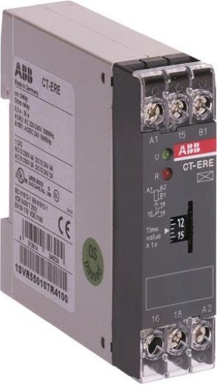 Реле времени CT-ERE (задержка на включ.) 24В AC/DC, 220-240В AC (временной диапазон 3..300с.) 1ПК, 1SVR550107R2100 в Петрозаводске