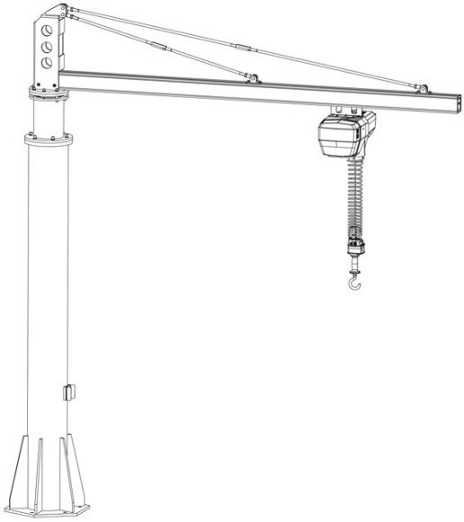 Консольный поворотный кран в Петрозаводске Консольный поворотный кран в Петрозаводске