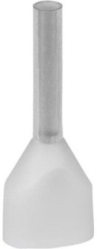 Наконечник каб. 2FER0510P-F, медь лужен./полипропилен, втулка, двойной, прозрачный, 2x0.5мм2, 10мм, 500 шт. в пачке, 7TCA301140R0383