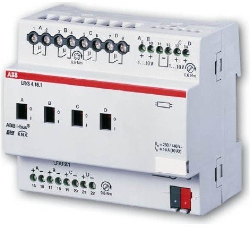 LR/S4.16.1 Светорегулятор ЭПРА 1-10B с контролем освещённости, 4-канальный, 16A, 2CDG110088R0011 в Петрозаводске