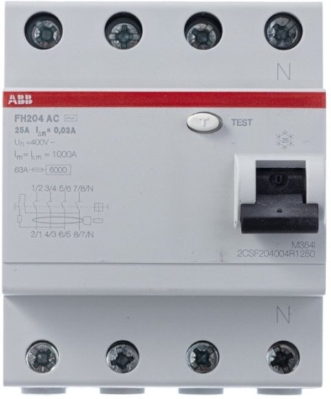 Выкл.диф.тока 4мод. FH204 AC-25/0,03, 2CSF204004R1250 в Петрозаводске