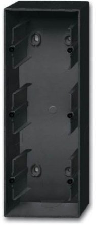 Future Коробка для открытого монтажа, 3 поста, чёрный бархат, 2CKA001799A0956