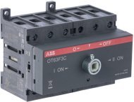 Реверсивный рубильник OT63F3C до 63А 3-полюсный для установки на DIN-рейку или монтажную плату (без ручки), 1SCA105338R1001