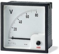 Вольтметр щитовой ABB VLM 50В AC, аналоговый, кл.т. 1,5, 2CSG112100R4001