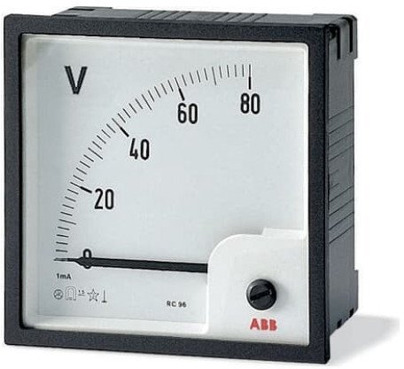Вольтметр щитовой ABB VLM 50В AC, аналоговый, кл.т. 1,5, 2CSG112100R4001 в Петрозаводске