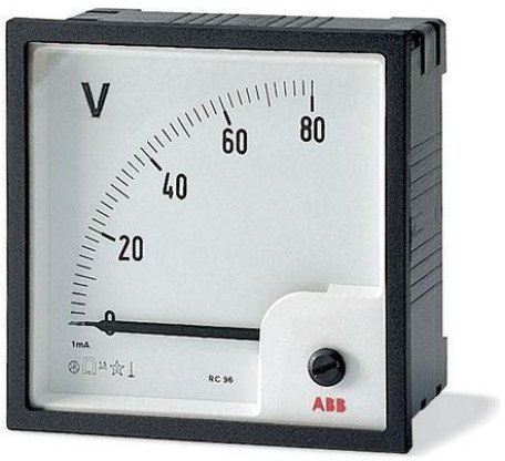 Вольтметр щитовой ABB VLM 60В AC, аналоговый, кл.т. 1,5, 2CSG113110R4001 в Петрозаводске